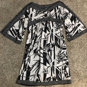 BCBGMaxAzria Black & White Dress Size Medium